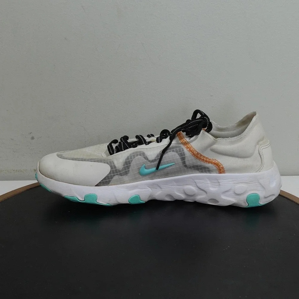 Nike React WR ISPA Women 9 Running Shoes White‎ Gray Teal Lightweight Casual
